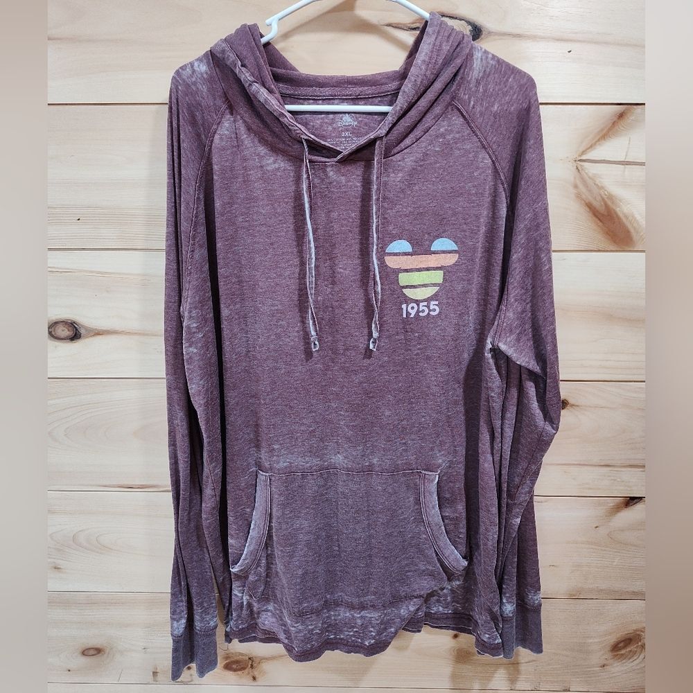 Disneyland Burgundy Hoodie Size 2XL